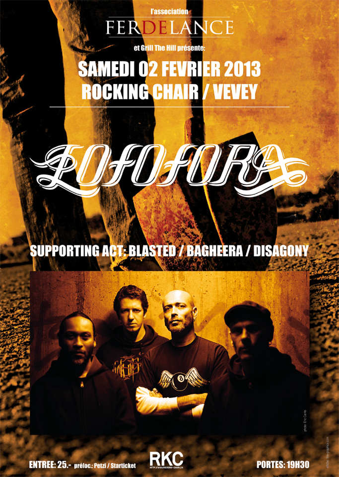 Fer de lance - Lofofora, blasted, Bagheera, Disagony - grill the hill