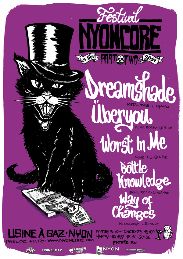 Festival Nyoncore 2014 - Part Two - Usine A Gaz Nyon - Flyer