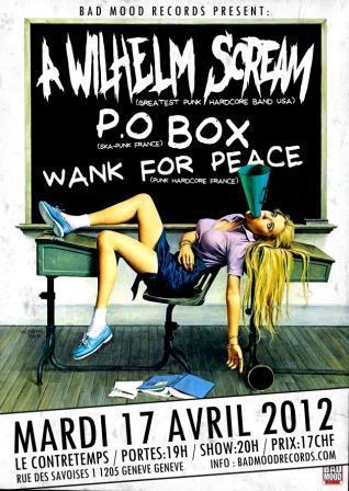a wilhelm scream - po box - wank for peace - contretemps genève - 17.04.12 a wilhelm scream - po box - wank for peace - contretemps genève - 17.04.12