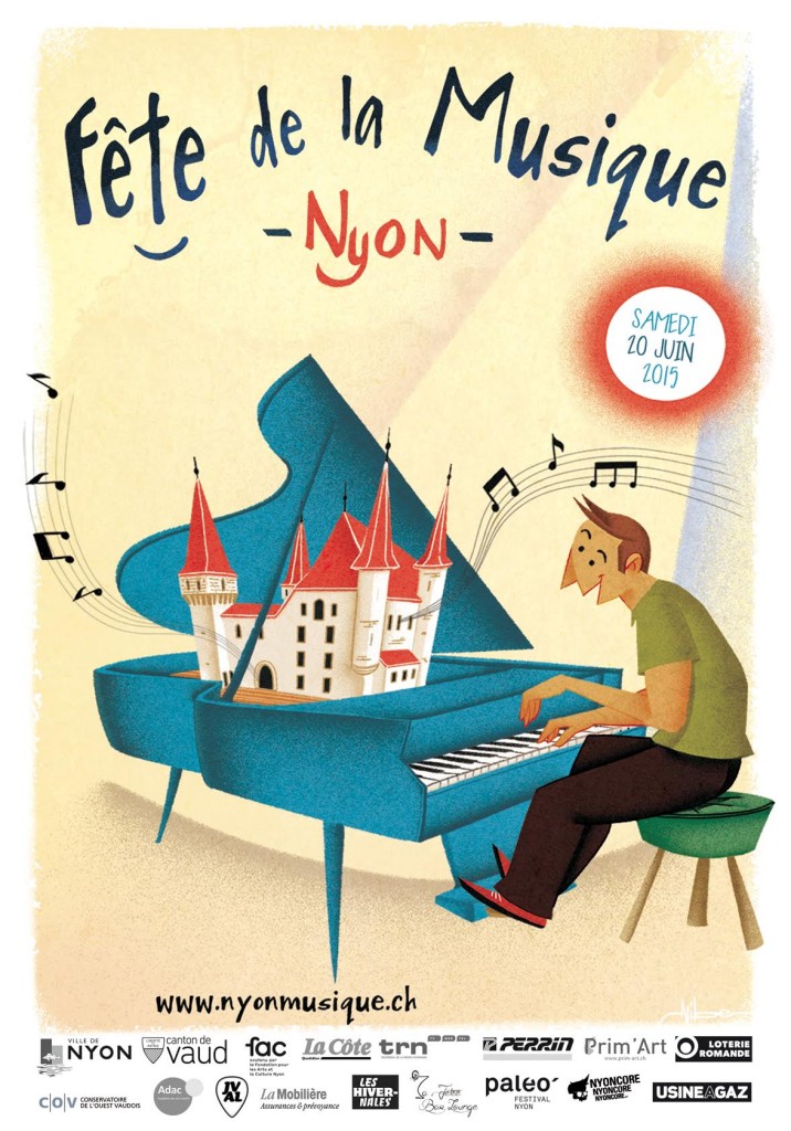 affiche fete de la musique de nyon 2015
