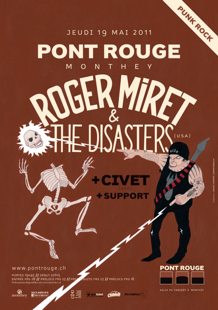 ROGER MIRET AND THE DISASTERS - PONT ROUGE MONTHEY ROGER MIRET AND THE DISASTERS - PONT ROUGE MONTHEY