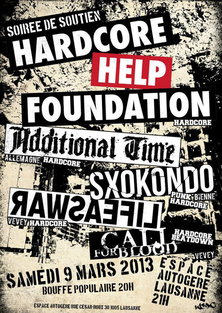 hardcore help foundation - espace autogere - lausanne