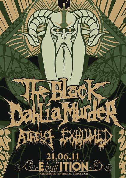 the black dahlia murder ATHEIST EXHUMED ebullition bull 21.06.11 the black dahlia murder ATHEIST EXHUMED ebullition bull 21.06.11